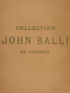 COLLECTION JOHN BALLI DE LONDRES. TABLEAUX MODERNES, ACQUARELLES & PASTELS. …