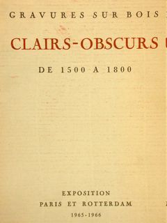 CLAIRS - OBSCURS. Gravures sur Bois Imprimées en Couleurs de …