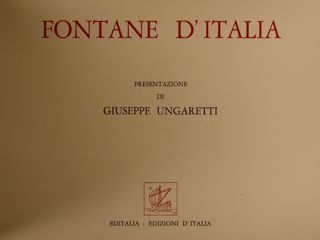 FONTANE D'ITALIA.