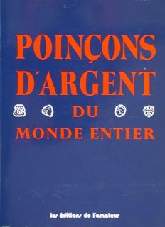 POINÇONS D'ARGENT DU MONDE ENTIER.