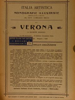 Italia artistica, Monografie illustrate XLV, RICCI C. (direz. di). VERONA.