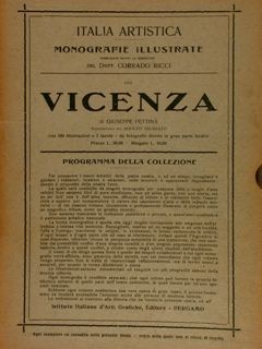 Italia artistica, Monografie illustrate XVII, RICCI C. (direz. di). VICENZA.