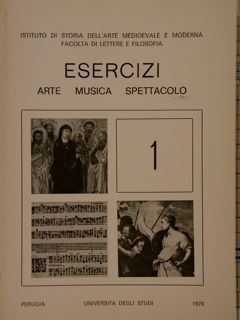 ISTIT. STORIA ARTE MED. E MOD.- Facolta' Lett. Filos. ESERCIZI …