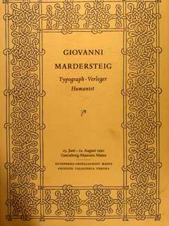 GIOVANNI MARDERSTEIG. Typograph - Verleger - Humanist. 23. Juni - …