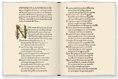LA COMEDIA di Dante Alleghieri. Ristampa anastica della Prima Edizione …
