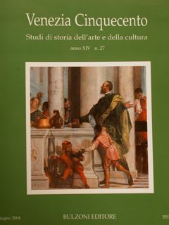 VENEZIA CINQUECENTO. Studi di storia dell'arte e della cultura. anno …