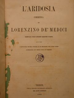 BIBLIOTECA CLASSICA ITALIANA: SECOLO XVI: N. 7: TEATRO CLASSICO: COMMEDIE …