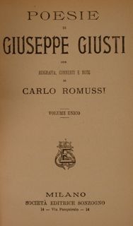 POESIE con biografia, commenti e note di Carlo Romussi.