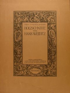 HOLZSCHNITTE von HANS WEIDITZ.