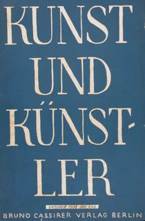 KUNST UND KUENSTLER. Oktober 1932.