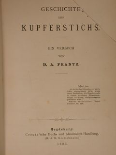 Geschichte des Kupferstichs.