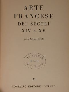 ARTE FRANCESE dei secoli XIV e XV.