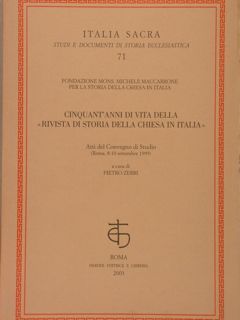 CINQUANT'ANNI DI VITA DELLA 'RIVISTA DI STORIA DELLA CHIESA IN …