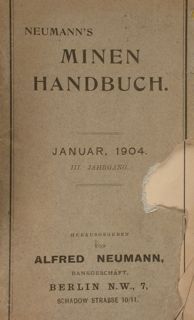 Neumann's MINEN HANDBUCH. Januar, 1904.