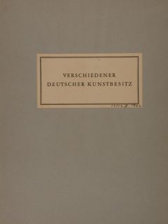 VERSCHIEDENER DEUTSCHER KUNSTBESITZ. Gemaelde alter und neuerer Meister. Moebel - …