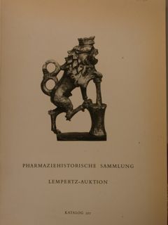 PHARMAZIEHISTORISCHE SAMMLUNG. Lempertz-Auktion, 3, Dezember 1969.