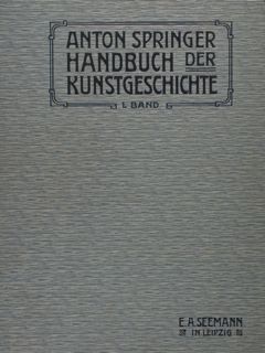 Handbuch der KUNSTGESCHICHTE. Das Altertum.