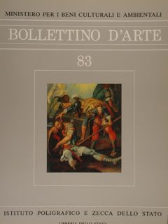 BOLLETTINO D'ARTE n° 83, gennaio-febbraio 1994.