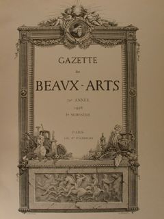 Gazette des BEAUX-ARTS. 1928 Ier semestre.