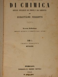 TRATTATO ELEMENTARE DI CHIMICA applicata specialmente alla medicina e alla …