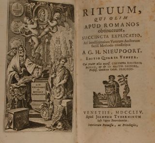 Rituum, qui olim apud Romanos obtinuerunt, succincta explicatio, Ad intelligentiam …