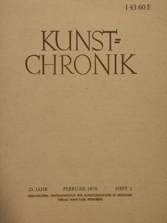 KUNSTCHRONIK. Februar 1970 - Heft 2.