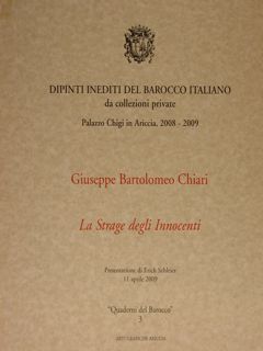Dipinti del barocco italiano da collezione private. Giuseppe Bartolomeo Chiari. …
