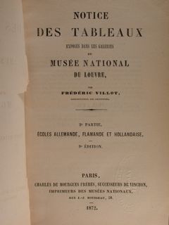 Notice des tableaux exposés dand les galeries du Nusée National …