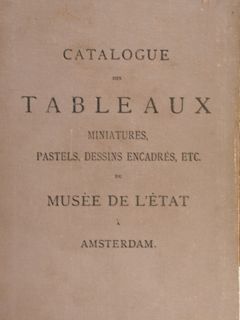 Catalogue des Tableaux, miniatures, pastels, dessins encadres, etc. Musée de …