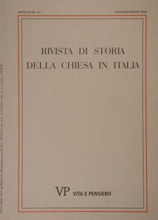 Rivista di storia della Chiesa in Italia. Gennaio - Giugno …