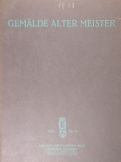 Gemalde alte meister. Berliner Kunstauktions-Haus Gebruder Heilbron, Berlin 30. September …