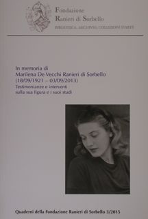 In memoria di Marilena De Vecchi Ranieri di Sorbello (18/09/1921 …