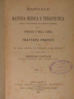 Manuale di materia medica e terapeutica basata specialmente sui recenti …