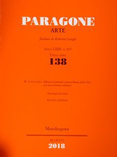 PARAGONE ARTE Anno LXIX - Terza serie - Numero 138 …