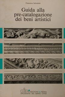 Guida alla pre-catalogazione dei beni artistici.