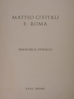 Matteo Civitali e Roma.