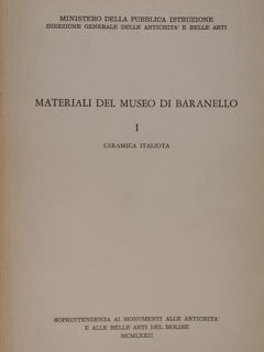 Materiali del Museo di Baranello. Ceramica italiota.