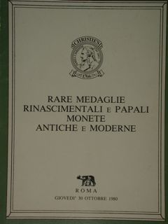Christie's, 30 ottobre 1980. Rare medaglie rinascimentali e papali. Monete …