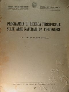 Programma di ricerca territoriale sulle aree naturali da proteggere. I …