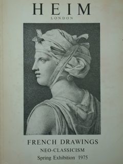 French Drawings. Neo-classicism. London, Spring Exhibition 1975.