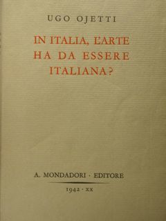 In Italia, l'arte ha da essere italiana?