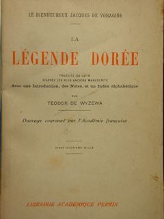 La Legende Dorèe traduite du latin d'apres les plus anciens …