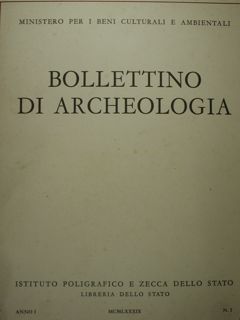 Bollettino di archeologia. Anno I/1989 n. 1.
