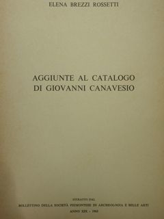Aggiunte al catalogo di Giovanni Canavesio. Estratto.