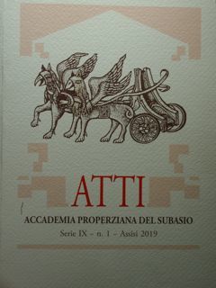 Atti. ACCADEMIA PROPERZIANA DEL SUBASIO. SERIE IX - N. 1 …