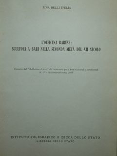 L'officina barese: scultori a Bari nella seconda metà del XII …