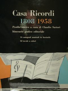 CASA RICORDI 1808 - 1958. Profilo storico a cura di …