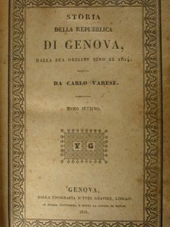 Storia della Repubblica di Genova dalle origini sino al 1814.
