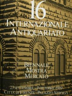 16 Internazionale Antiquariato. Biennale Mostra Mercato. 26 settembre - 9 …
