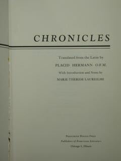 XIIIth Century Chronicles.